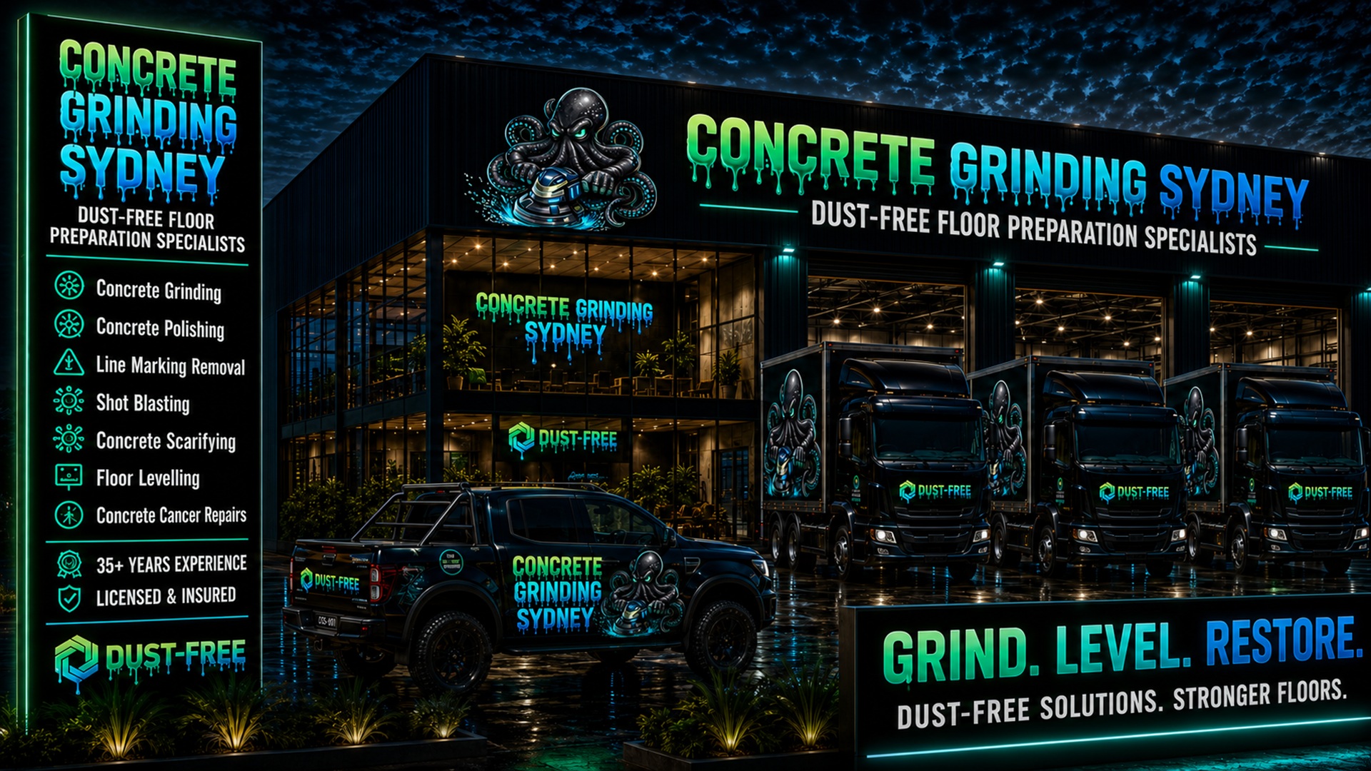 Contact Us 5 Concrete Grinding Sydney - Locations