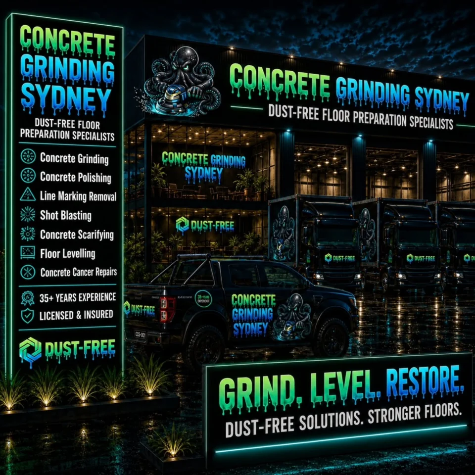 CONCRETE GRINDING SERVICE IN SYDNEY 🔥💪 ------------------------------- - WE OFFER 50+ SERVICES INCLUDING: - FLOOR LEVELLING - REMEDIAL…
